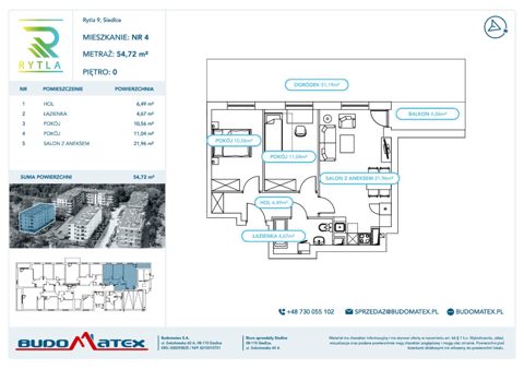 Plan 3 pok. 55m²