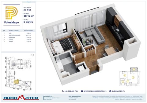 Plan 2 pok. 38m²