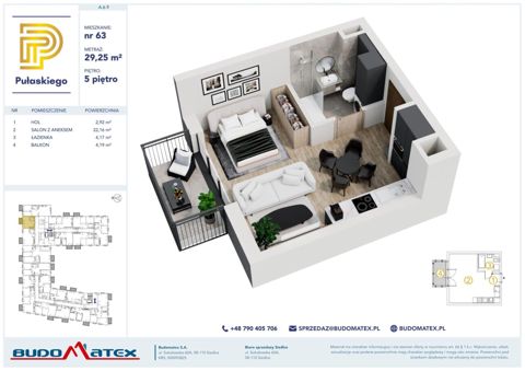 Plan 1 pok. 29m²