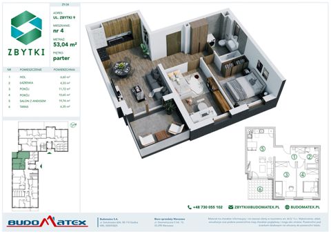 Plan 3 pok. 53m²