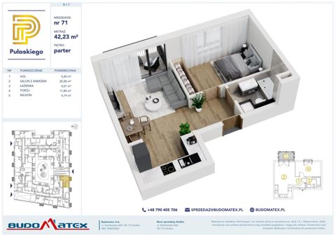 Plan 2 pok. 42m²