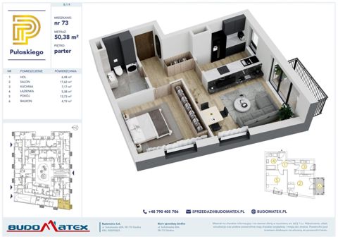Plan 2 pok. 50m²