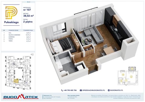 Plan 2 pok. 38m²