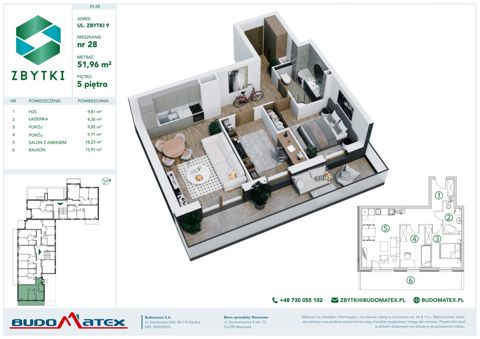 Plan 3 pok. 52m²