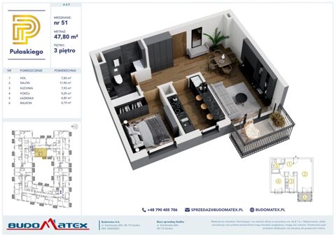 Plan 2 pok. 48m²