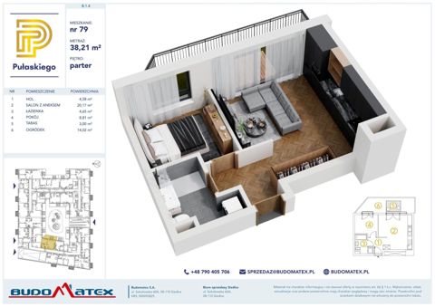 Plan 2 pok. 38m²