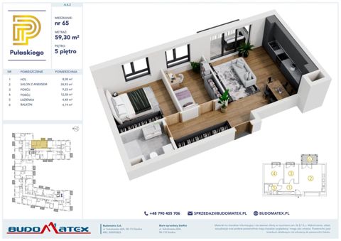 Plan 3 pok. 59m²