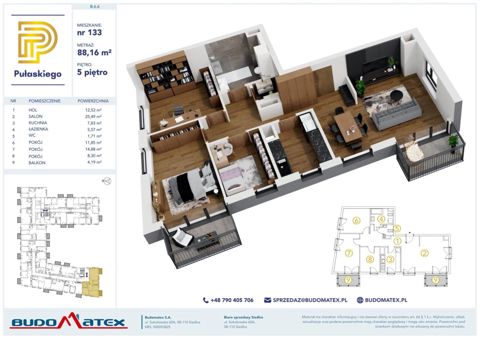 Plan 4 pok. 88m²