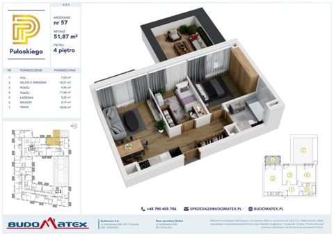 Plan 3 pok. 52m²
