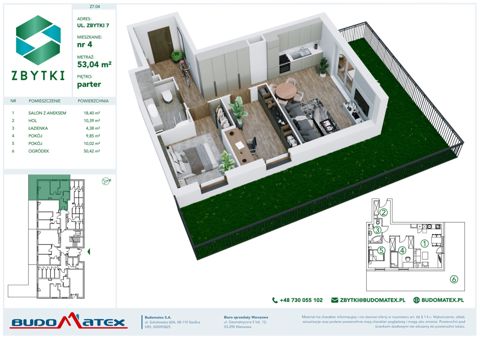 Plan 3 pok. 53m²