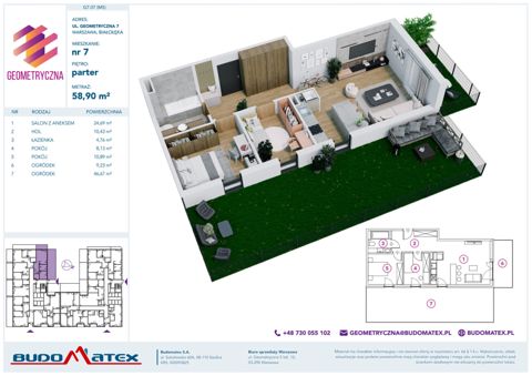 Plan 3 pok. 59m²