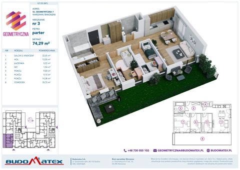 Plan 4 pok. 74m²