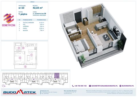 Plan 2 pok. 43m²