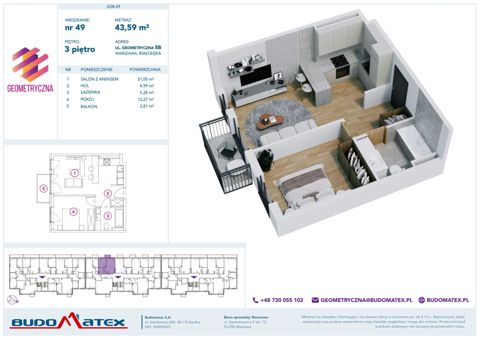 Plan 2 pok. 44m²
