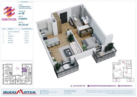 Plan 2 pok. 41m²