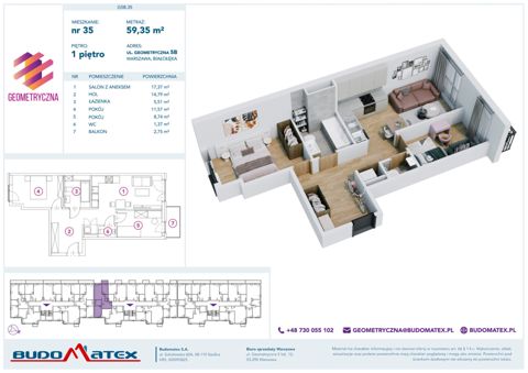 Plan 3 pok. 59m²
