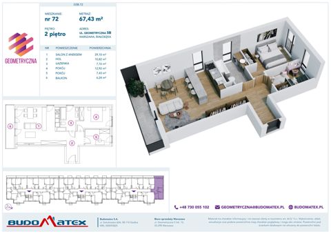 Plan 3 pok. 67m²