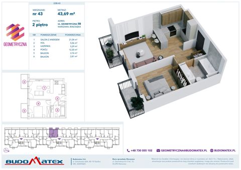 Plan 2 pok. 44m²