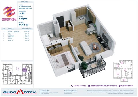 Plan 2 pok. 41m²