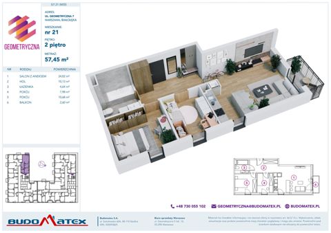 Plan 3 pok. 57m²