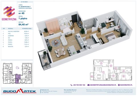 Plan 4 pok. 84m²