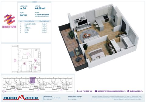 Plan 2 pok. 45m²