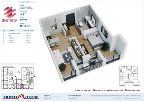 Plan 2 pok. 35m²