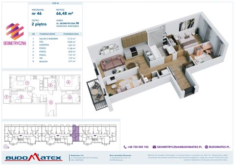 Plan 4 pok. 66m²