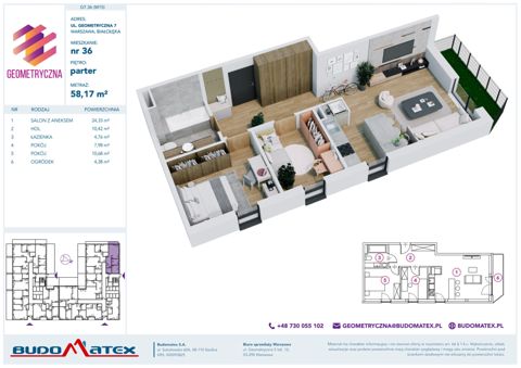 Plan 3 pok. 58m²
