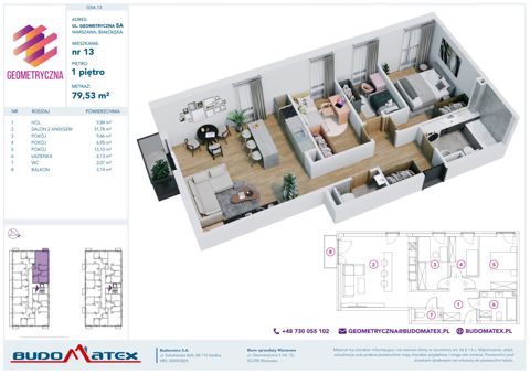 Plan 4 pok. 80m²