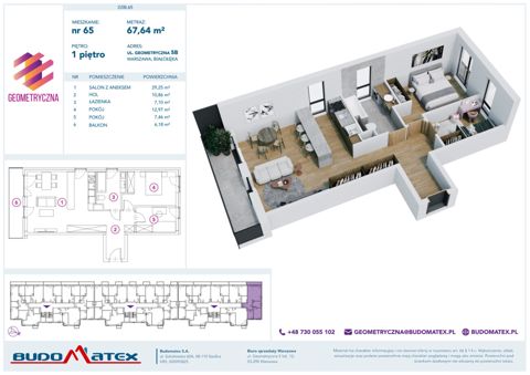 Plan 3 pok. 68m²