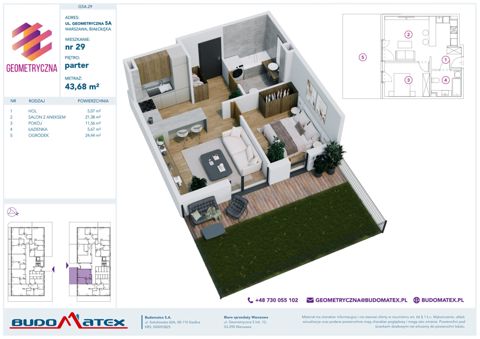 Plan 2 pok. 44m²