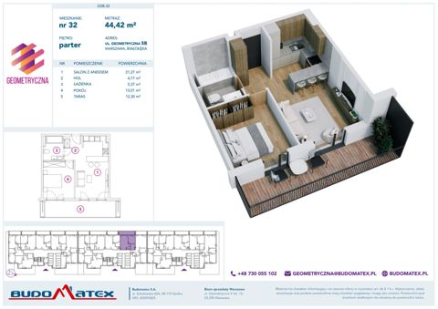 Plan 2 pok. 44m²