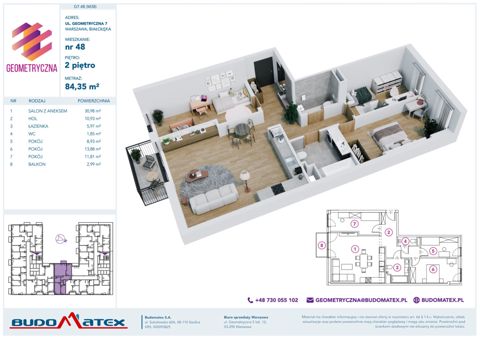 Plan 4 pok. 84m²