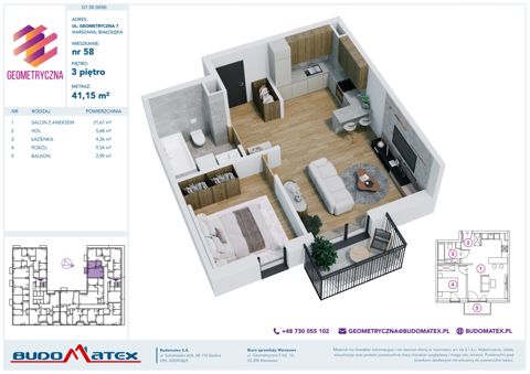 Plan 2 pok. 41m²