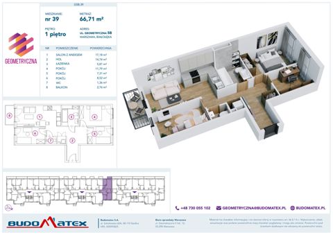 Plan 4 pok. 67m²