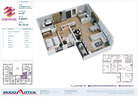 Plan 3 pok. 81m²
