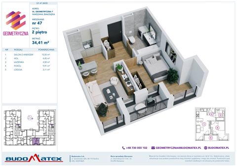 Plan 2 pok. 34m²