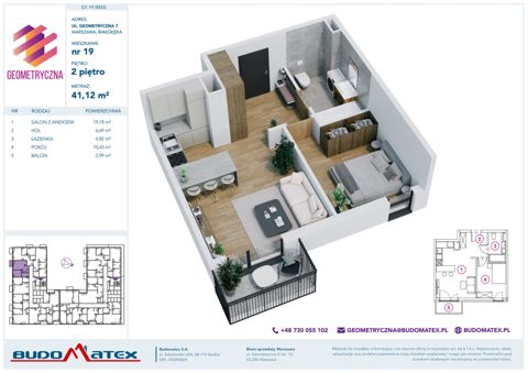 Plan 2 pok. 41m²
