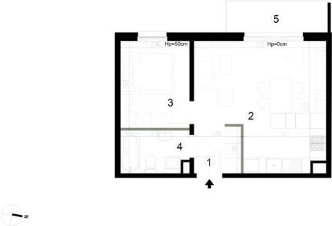 Plan 2 pok. 41m²