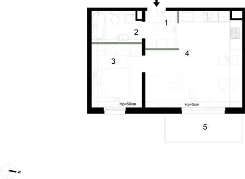 Plan 2 pok. 41m²