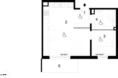 Plan 2 pok. 44m²
