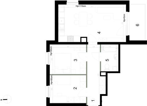 Plan 3 pok. 59m²