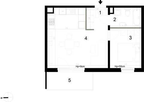 Plan 2 pok. 41m²
