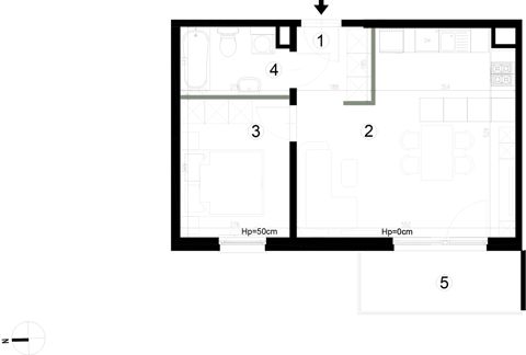 Plan 2 pok. 42m²