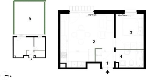 Plan 2 pok. 40m²