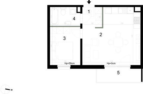 Plan 2 pok. 41m²