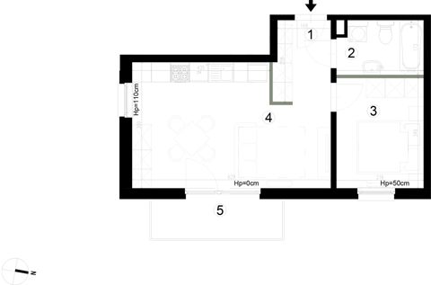 Plan 2 pok. 41m²