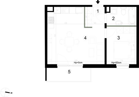 Plan 2 pok. 41m²