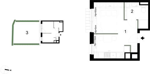 Plan 1 pok. 25m²
